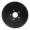 R1 14-19 Nissan X-Trail (Mexico) Front Left Drilled & Slotted Black Brake Rotor