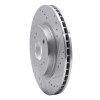 R1 06-17 Suzuki Grand Vitara Front Right Drilled & Slotted Silver Brake Rotor