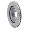 R1 06-17 Suzuki Grand Vitara Front Right Drilled & Slotted Silver Brake Rotor