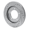R1 99-08 Chevrolet Tracker Front Right Drilled & Slotted Silver Brake Rotor