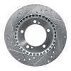 R1 99-08 Chevrolet Tracker Front Right Drilled & Slotted Silver Brake Rotor