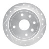 R1 04-10 Chevrolet Optra (USA/Canada) Rear Right Drilled & Slotted Silver Brake Rotor
