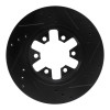 R1 85-12 Nissan NP300 (Mexico) Front Left Drilled & Slotted Black Brake Rotor