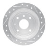 R1 04-10 Chevrolet Optra (USA/Canada) Rear Left Drilled & Slotted Silver Brake Rotor