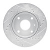 R1 04-10 Chevrolet Optra (Mexico) Front Left Drilled & Slotted Silver Brake Rotor