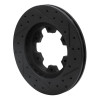 R1 83-85 Nissan 720 DATSUN Front Left Drilled & Slotted Black Brake Rotor
