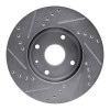 R1 04-10 Chevrolet Epica (Mexico) Front Right Drilled & Slotted Silver Brake Rotor