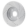 R1 04-10 Chevrolet Epica (USA/Canada) Front Left Drilled & Slotted Silver Brake Rotor