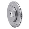 R1 10-13 Suzuki Kizashi Front Right Drilled & Slotted Silver Brake Rotor