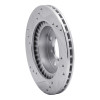 R1 95-02 Suzuki Esteem Front Right Drilled & Slotted Silver Brake Rotor