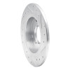 R1 89-94 Suzuki SWIFT Rear Left Drilled & Slotted Silver Brake Rotor