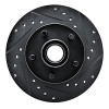 R1 79-83 American Motors PaceR Front Right Drilled & Slotted Black Brake Rotor