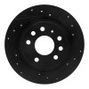 R1 03-11 Cadillac BLS (Mexico) Rear Right Drilled & Slotted Black Brake Rotor ECB-65017R