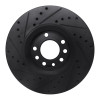 R1 03-11 Cadillac BLS (Mexico) Front Right Drilled & Slotted Black Brake Rotor ECB-65016R
