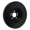 R1 20-26 Mercedes-Benz GLE450e Front Right Drilled & Slotted Black Brake Rotor