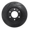 R1 19-25 Freightliner SprintER 1500 Rear Right Drilled & Slotted Black Brake Rotor
