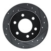 R1 19-25 Freightliner SprintER 2500 Rear Right Drilled & Slotted Black Brake Rotor