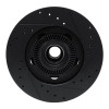 R1 06-12 Ford Ranger (Mexico) Front Left Drilled & Slotted Black Brake Rotor