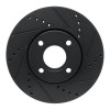 R1 13-16 Ford Ecosport (Mexico) Front Right Drilled & Slotted Black Brake Rotor