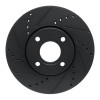 R1 13-16 Ford Ecosport (Mexico) Front Left Drilled & Slotted Black Brake Rotor
