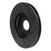 R1 13-16 Ford Ecosport (Mexico) Front Left Drilled & Slotted Black Brake Rotor