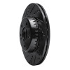 R1 15-23 Mercedes-Benz E300 Rear Left Drilled & Slotted Black Brake Rotor