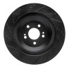 R1 14-21 Mercedes-Benz S400 (Canada & Mexico) Rear Right Drilled & Slotted Black Brake Rotor