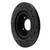 R1 16-25 Dodge Attitude (Mexico) Front Left Drilled & Slotted Black Brake Rotor