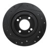 R1 16-25 Dodge Attitude (Mexico) Front Right Drilled & Slotted Black Brake Rotor