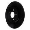 R1 20-25 Ford Explorer Rear Right Drilled & Slotted Black Brake Rotor