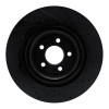 R1 20-25 Ford Explorer Rear Left Drilled & Slotted Black Brake Rotor