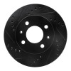 R1 03-06 Dodge Verna (Mexico) Front Left Drilled & Slotted Black Brake Rotor