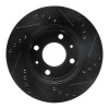 R1 03-06 Dodge Verna (Mexico) Front Left Drilled & Slotted Black Brake Rotor