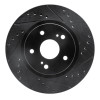 R1 06-17 Suzuki Grand Vitara (Mexico) Front Right Drilled & Slotted Black Brake Rotor