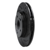 R1 06-17 Suzuki Grand Vitara (Mexico) Front Right Drilled & Slotted Black Brake Rotor