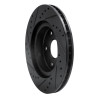 R1 06-17 Suzuki Grand Vitara (Mexico) Front Right Drilled & Slotted Black Brake Rotor
