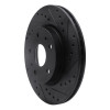 R1 07-19 Suzuki SX4 S-Cross (Mexico) Front Right Drilled & Slotted Black Brake Rotor