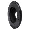 R1 07-19 Suzuki SX4 S-Cross (Mexico) Front Right Drilled & Slotted Black Brake Rotor
