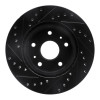 R1 07-19 Suzuki SX4 S-Cross (Mexico) Front Right Drilled & Slotted Black Brake Rotor