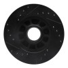 R1 83-92 Ford Explorer Front Right Drilled & Slotted Black Brake Rotor
