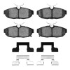 R1 12-14 Ford Mustang Rear Euro Ceramic Brake Pads and Hardware Kit