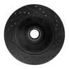 R1 80-85 Ford F-250 2WD (Excl Super Duty) Front Left Drilled & Slotted Black Brake Rotor ECB-54106L