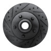 R1 80-83 Ford F-150 RWD Front Left Drilled & Slotted Black Brake Rotor
