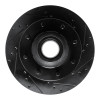 R1 80-85 Ford E-250 Econoline Club Wagon Front Right Drilled & Slotted Black Brake Rotor ECB-54105R