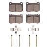 R1 08-14 Lexus Is F Rear Euro Ceramic Brake Pads and Hardware Kit