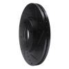 R1 05-12 Ford Ecosport (Mexico) Front Right Drilled & Slotted Black Brake Rotor