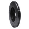 R1 05-12 Ford Ecosport (Mexico) Front Right Drilled & Slotted Black Brake Rotor