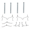 R1 97-04 Mitsubishi Montero Sport (USA/Canada) Rear Disc Brake Hardware Kit