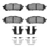 R1 03-08 Subaru Forester Rear Euro Ceramic Brake Pads and Hardware Kit