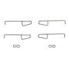 R1 77-89 Peugeot 505 Front Disc Brake Hardware Kit